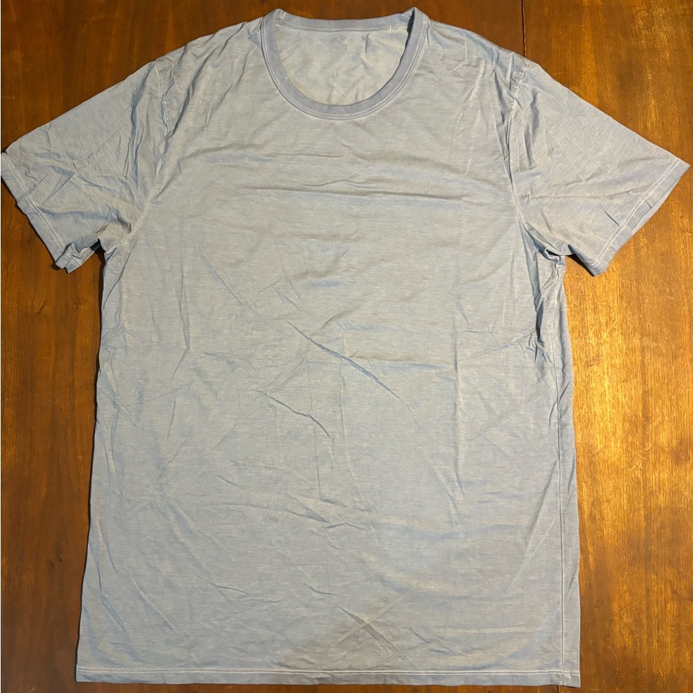 Men’s light blue lululemon shirt